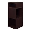 Regency Niche Cubo Storage Organizer Open Bookshelf Set- 2 Full Cubes/1 Half Cube- Truffle PC2F1HTF